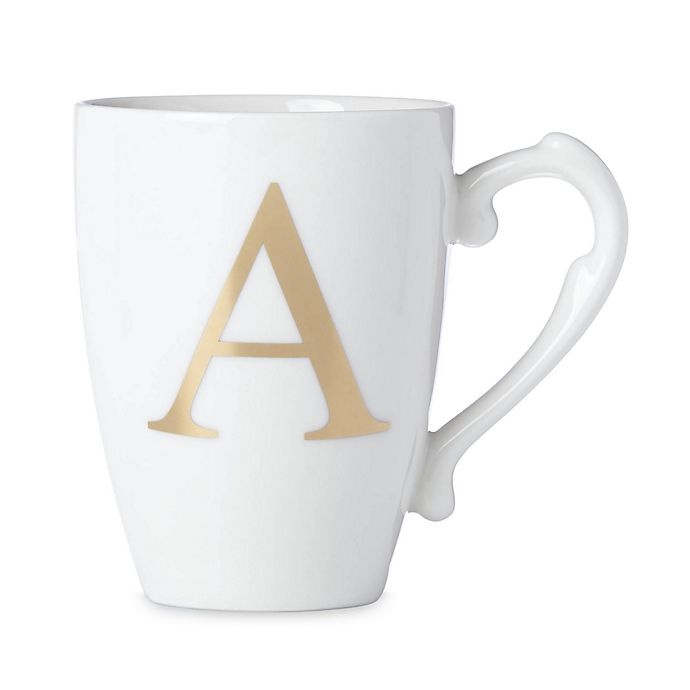 slide 1 of 1, Lenox Initially Mine Monogrammed Letter A'' Mug - Gold'', 1 ct