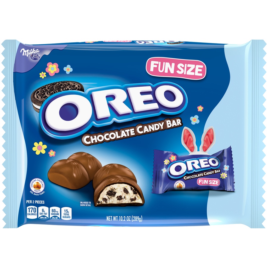 slide 1 of 8, Oreo Chocolate Candy Bar Fun Size, 10.2 oz