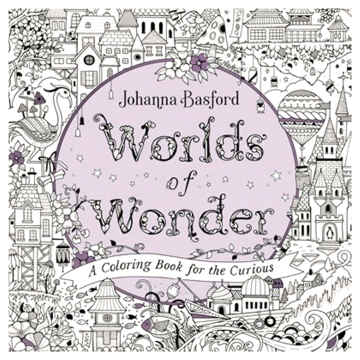 slide 1 of 1, Worlds of Wonder: A Coloring Book for the Curious By Johanna Basford, 1 ct