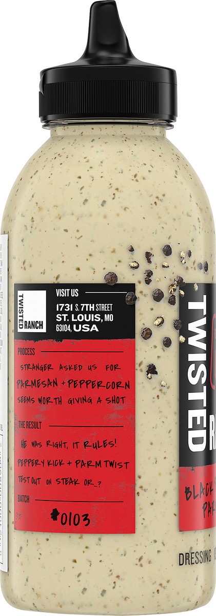 slide 9 of 14, Twisted Ranch Black Peppered Parmesan Sauce & Dressing, 13 fl oz Bottle, 13 fl oz