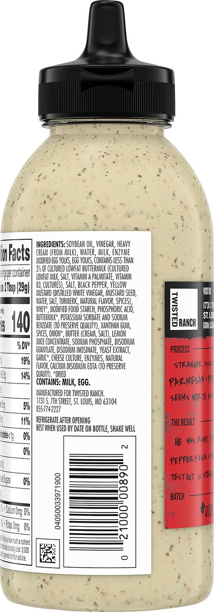 slide 12 of 14, Twisted Ranch Black Peppered Parmesan Sauce & Dressing, 13 fl oz Bottle, 13 fl oz