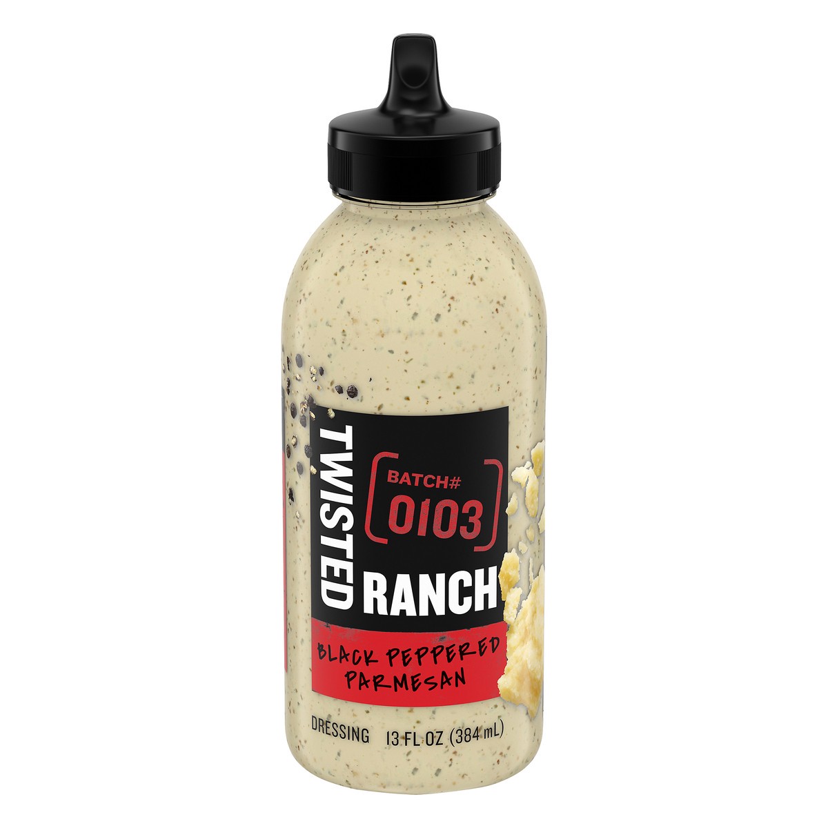 slide 4 of 14, Twisted Ranch Black Peppered Parmesan Sauce & Dressing, 13 fl oz Bottle, 13 fl oz