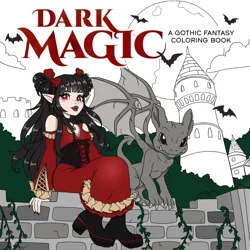 Dark Magic A Gothic Fantasy Coloring By Ana Bidault