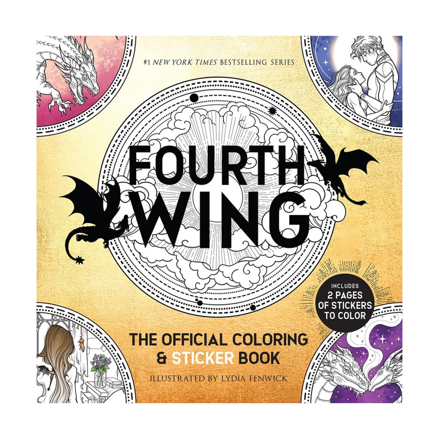 slide 1 of 1, Official Fourth Wing Coloring And Sticker Book By Rebecca Yarros, 1 ct