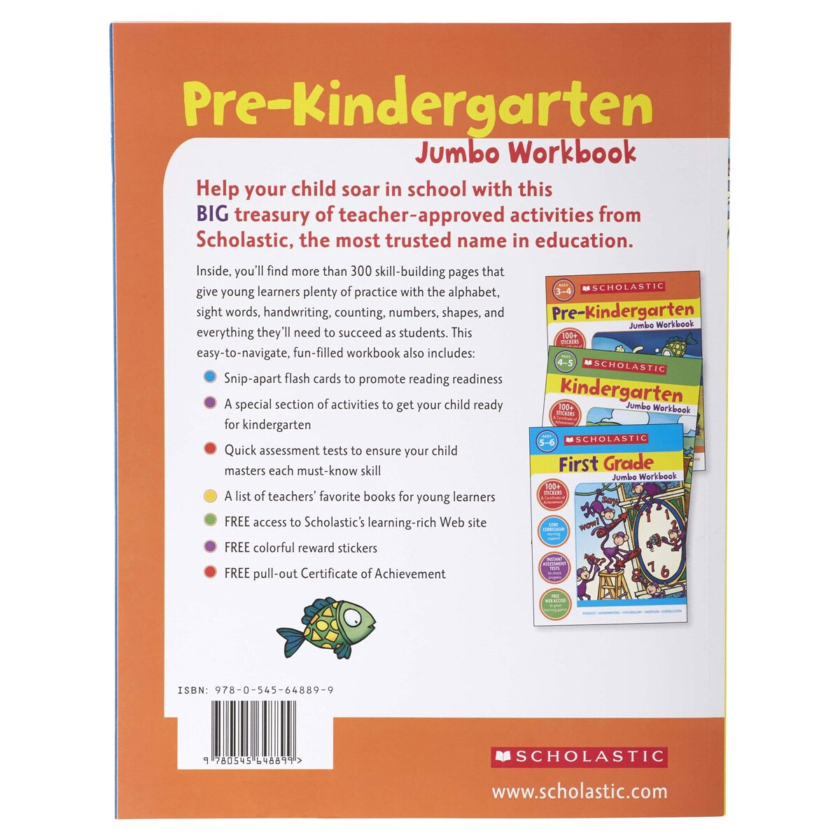 slide 2 of 2, Pre-Kindergarten Jumbo Workbook By Scholastic, 1 ct