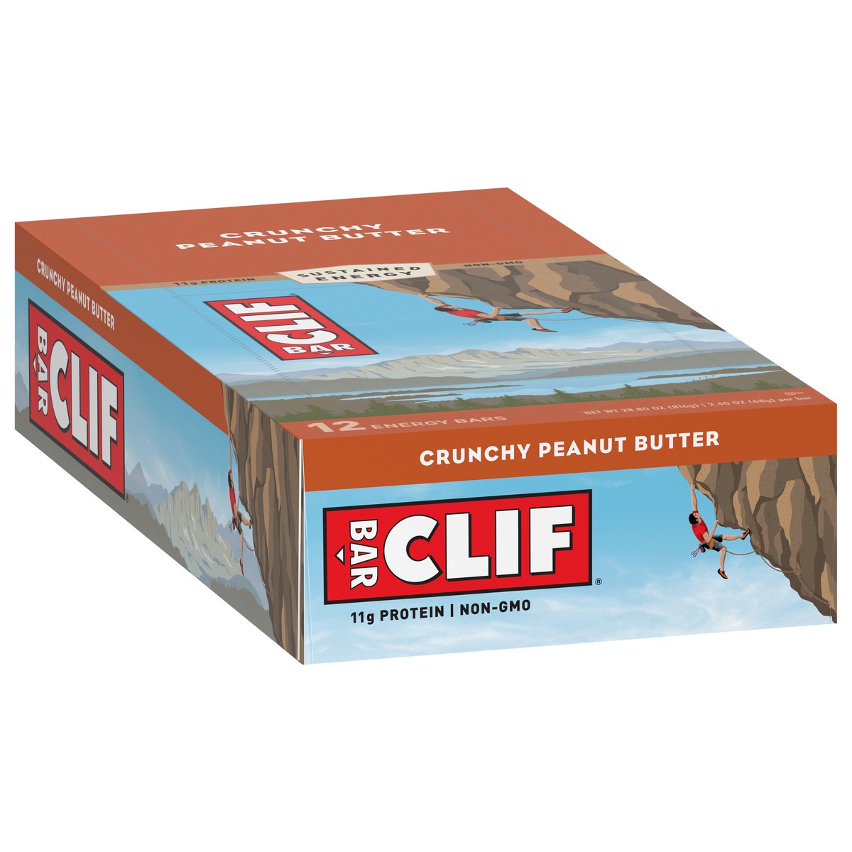slide 2 of 9, CLIF Crunchy Peanut Butter Energy Bars 12 - 2.40 oz Bars, 12 ct