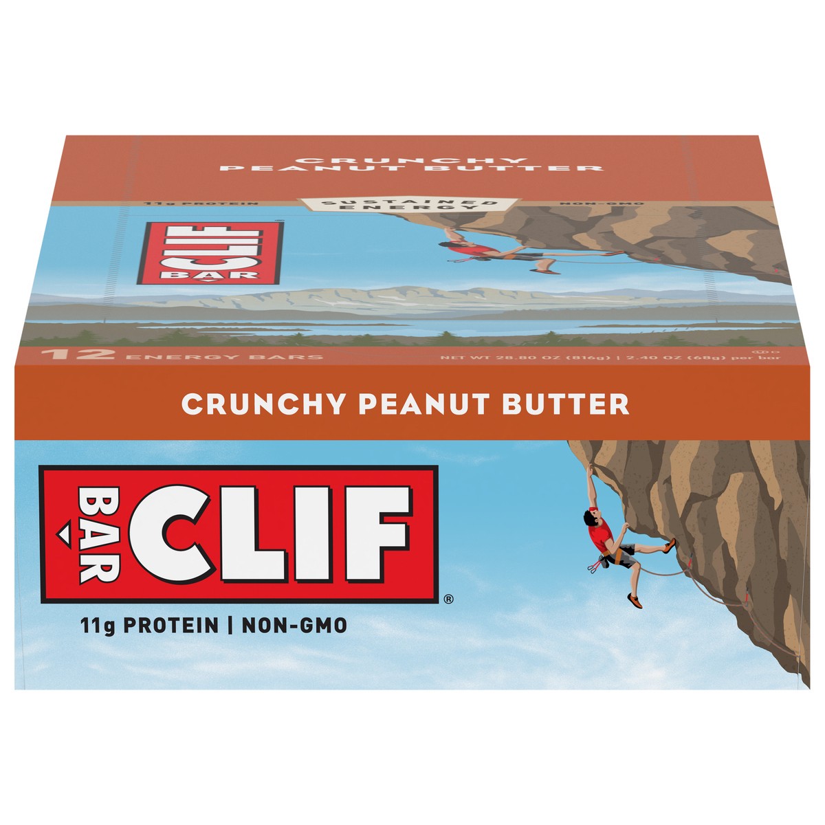 slide 1 of 9, CLIF Crunchy Peanut Butter Energy Bars 12 - 2.40 oz Bars, 12 ct