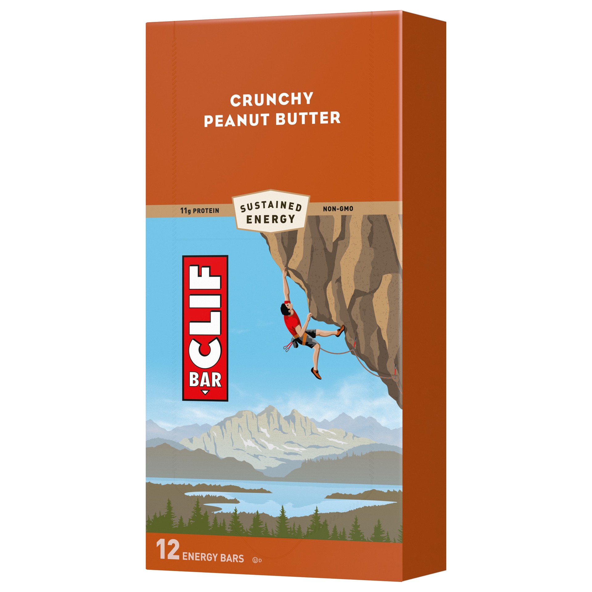 slide 1 of 9, CLIF BAR - Crunchy Peanut Butter - Made with Organic Oats - 11g Protein - Non-GMO - Plant Based - Energy Bars - 2.4 oz. (12 Count), 28.8 oz