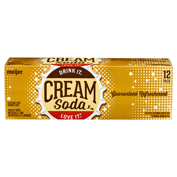 slide 1 of 2, Meijer Cream Soda Cans, 12 ct