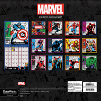 slide 3 of 5, 2025 Marvel Wall Calendar, 1 ct