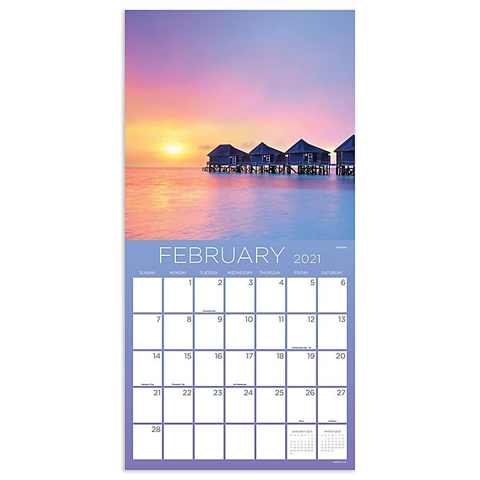 slide 3 of 6, TF Publishing 2021 Tropical Escapes Wall Calendar, 1 ct