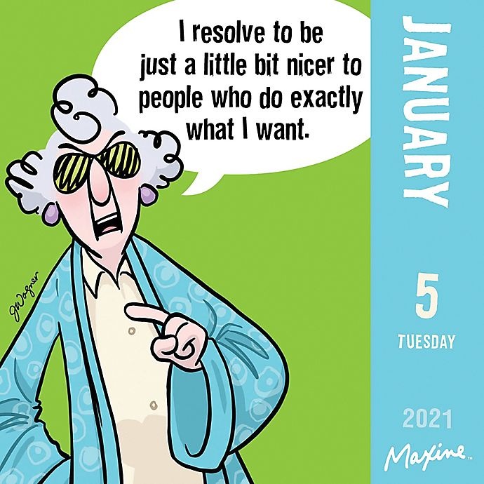 slide 6 of 6, TF Publishing Maxine 2021 Daily Desktop Calendar, 1 ct