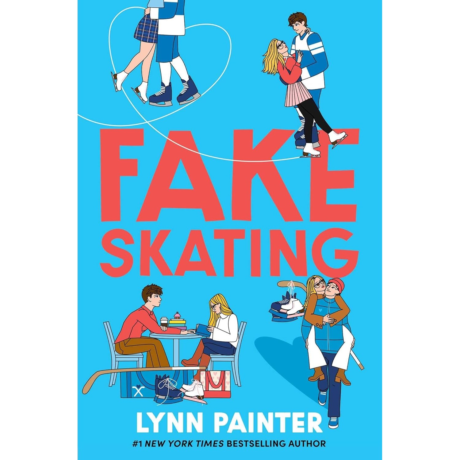 slide 1 of 1, Simon & Schuster Fake Skating - by Lynn Painter (Hardcover), 1 ct