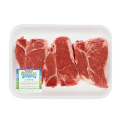 H-E-B Natural Thick Lamb Loin Chop