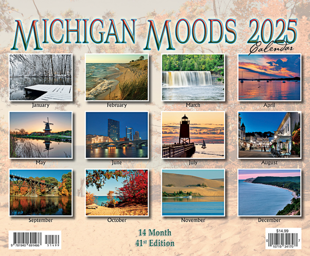 slide 3 of 5, 2026 Calendar Michigan Moods, 1 ct