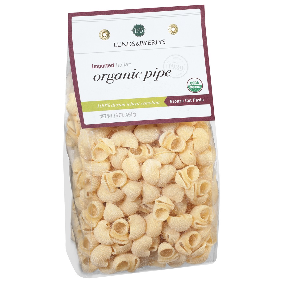 slide 2 of 4, Lunds & Byerlys Organic Imported Italian Pipe Bronze Cut Pasta 16 oz, 16 oz
