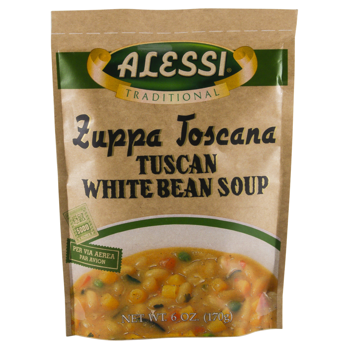 slide 1 of 1, Alessi Tuscan Bean Soup, 6 oz