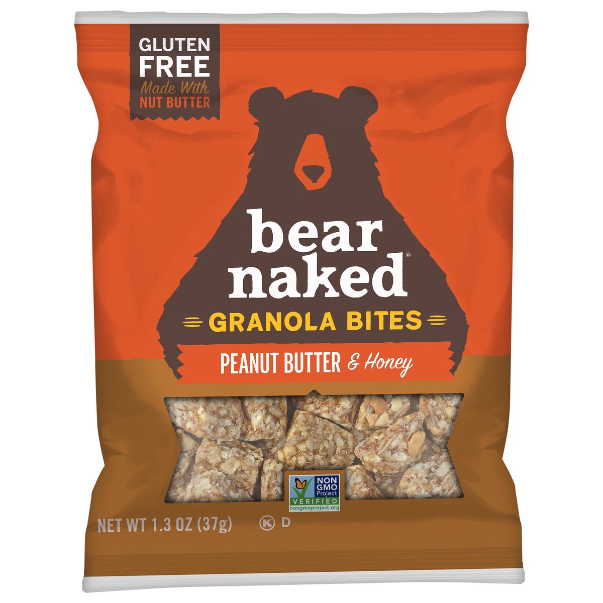 slide 5 of 8, Bear Naked Bites Single-Serve Peanut Butter & Honey, 1.3 oz