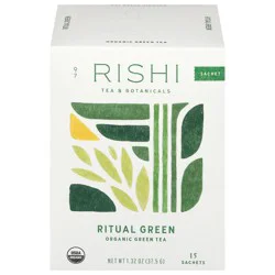 Rishi Organic Ritual Green Tea 15 Sachets
