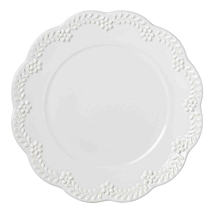 slide 1 of 1, Lenox Chelse Muse Floral White Accent Plate, 1 ct