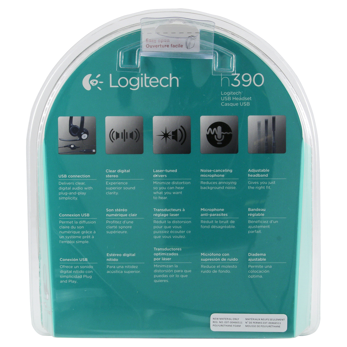 slide 3 of 3, Logitech ClearChat Comfort USB 1 ea, 1 ct