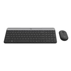 Logitech Slim Wireless Keyboard and Mouse Combo MK470 (Graphite)