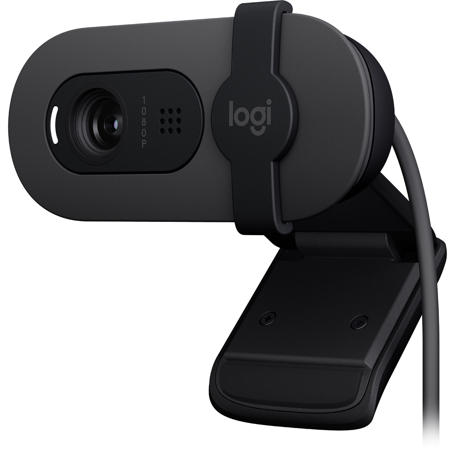 slide 1 of 1, Logitech Brio 100 1080p Webcam - Black, 1 ct
