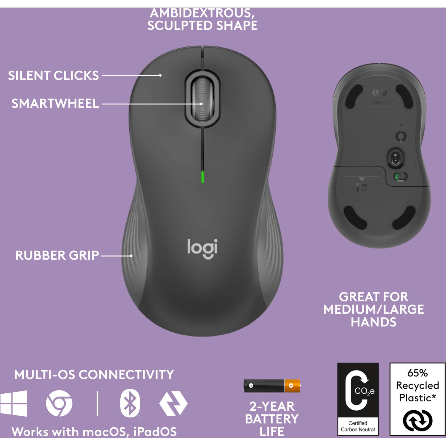 slide 5 of 5, Logitech Wave Keys MK670 Combo Keyboard and Mouse 1 ea, 1 ct