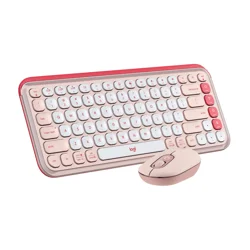 Logitech POP Icon Combo in Rose and Off White