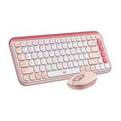 Logitech POP Icon Combo in Rose and Off White