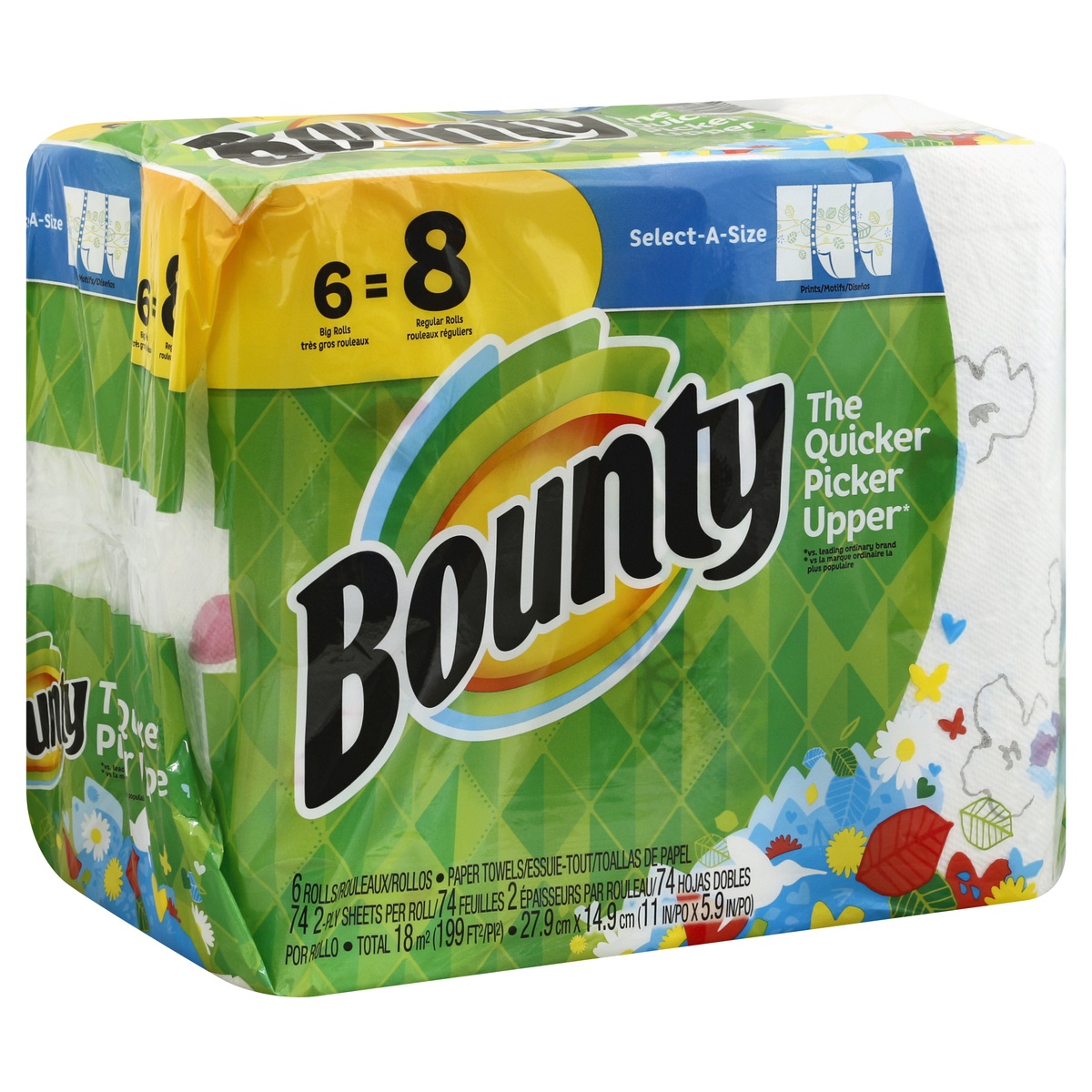 slide 1 of 4, Bounty Paper Towels 6 ea, 6 ct