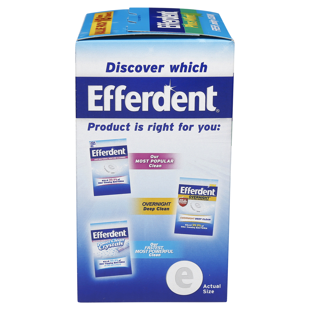 slide 5 of 8, Efferdent Retainer & Denture Cleaner Tablets, Minty Fresh & Clean, 126 Count, 126 pk