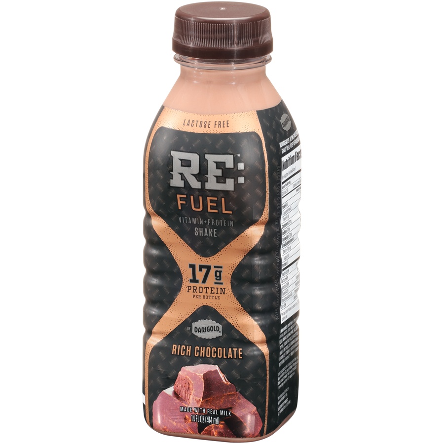 slide 3 of 8, Darigold Re:fuel Chocolate Protein Shake, 14 fl oz