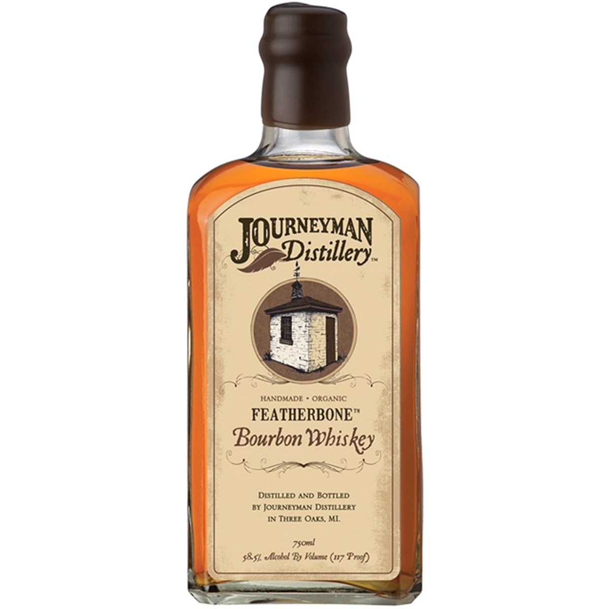 slide 1 of 1, Journeyman Distillery Featherbone Bourbon Whiskey, 750 ml