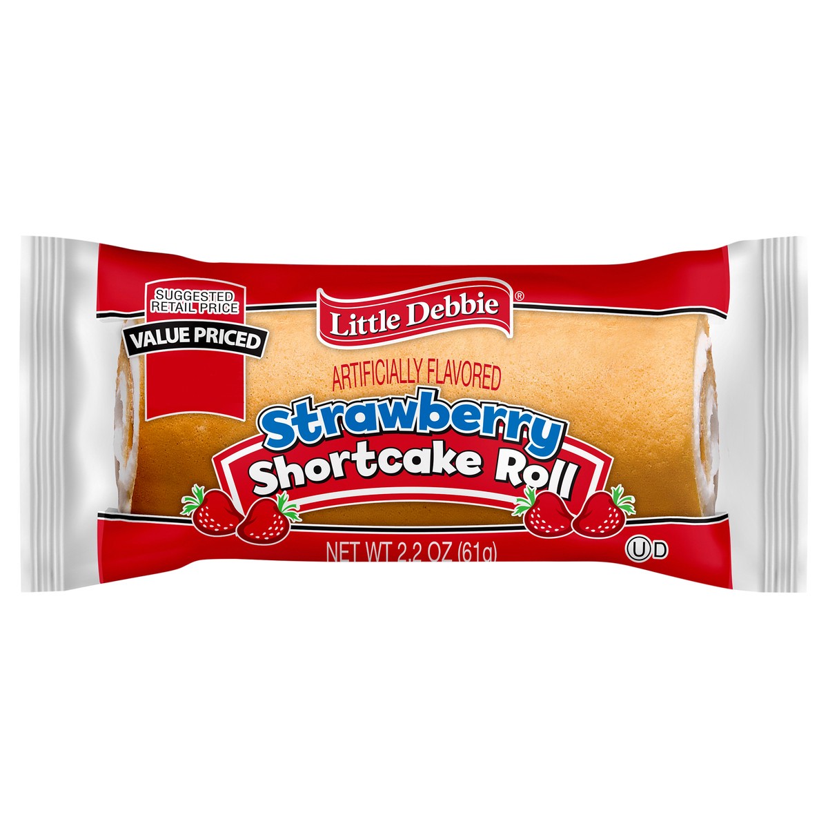 slide 1 of 9, Little Debbie Snack Cakes, Little Debbie Snack Strawberry Shortcake Rolls, 2.2 oz