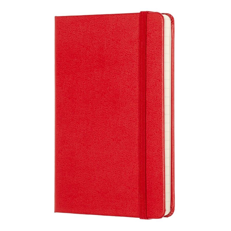 slide 4 of 5, Moleskine Classic Hard Cover Notebook, Ruled, Red, 96 ct; 3 1/2 in x 5 1/2 in