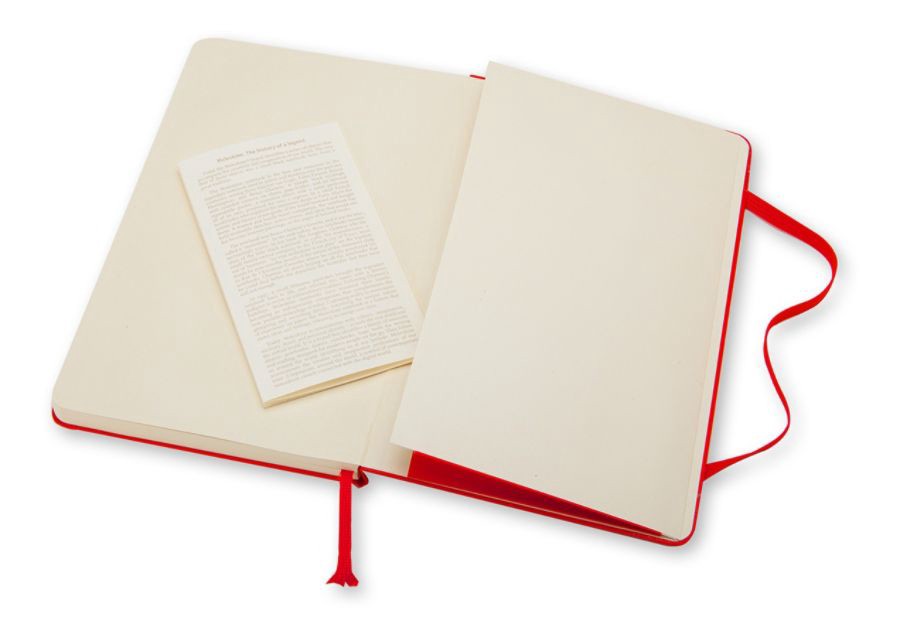 slide 5 of 5, Moleskine Classic Hard Cover Notebook, Ruled, Red, 96 ct; 3 1/2 in x 5 1/2 in