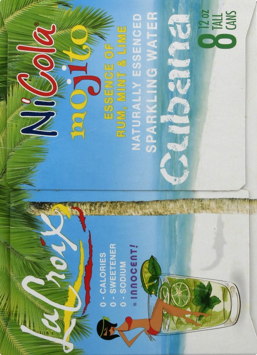 slide 6 of 10, La Croix NiCola Mojito Cubana Sparkling Water 8 - 12 fl oz Cans, 8 ct