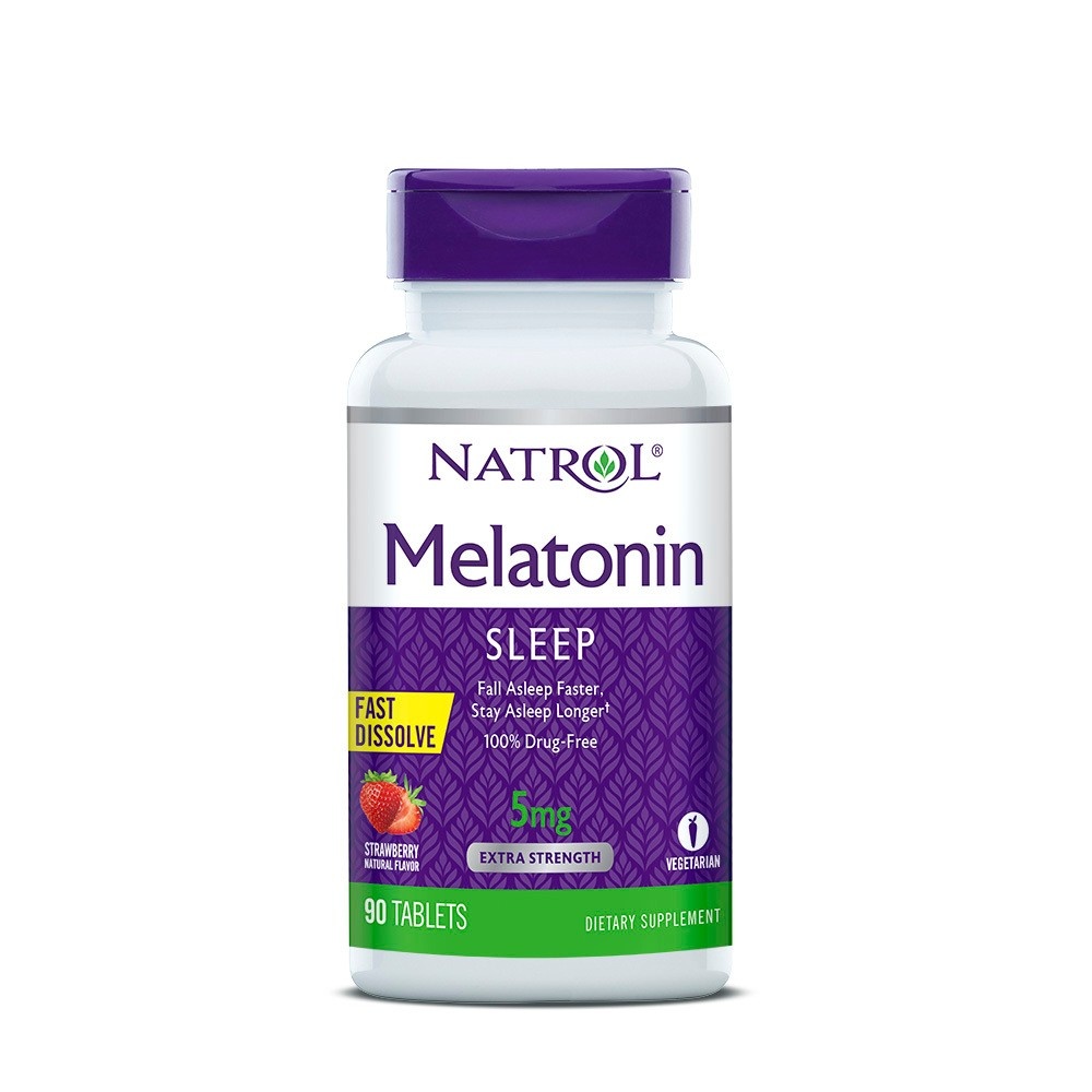 slide 1 of 7, Natrol Melatonin Fast Dissolve Tablets, 90 ct; 5 mg