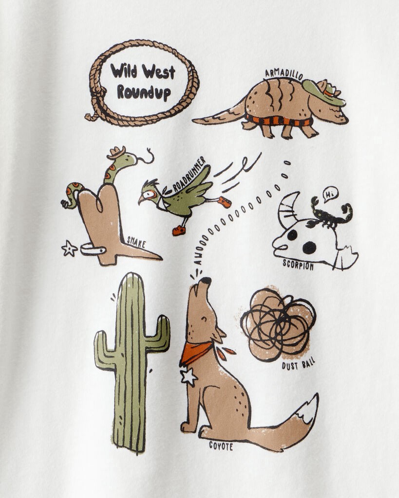 slide 2 of 2, Oshkosh Toddler Boy Desert Graphic Tee - White White 2T, 1 ct