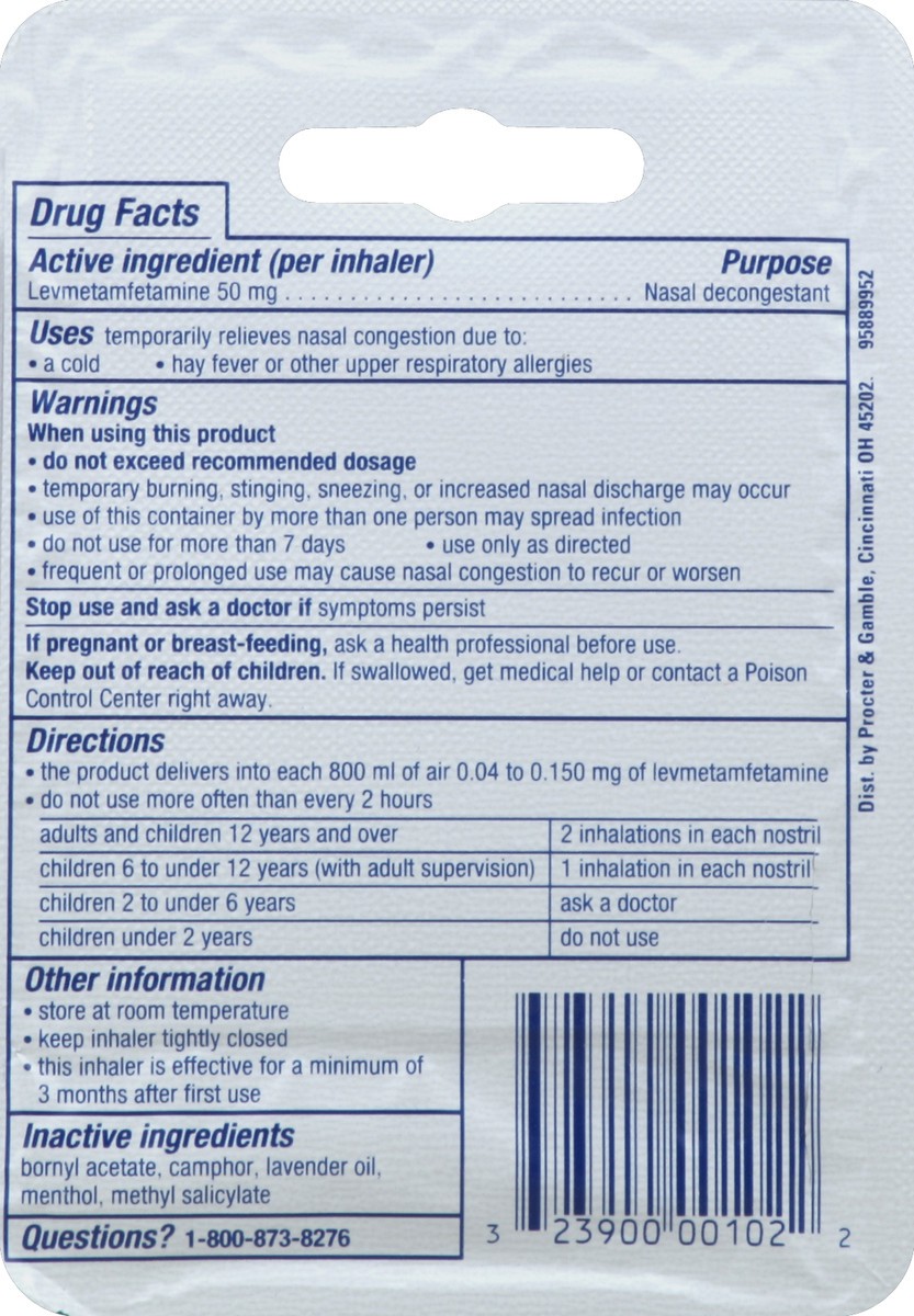 slide 3 of 3, Vicks Nasal Decongestant 0.007 oz, 0.007 oz