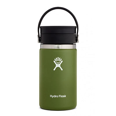 slide 1 of 1, Hydro Flask Wide Mouth Coffee with Flex Sip Lid, Olive, 12 oz