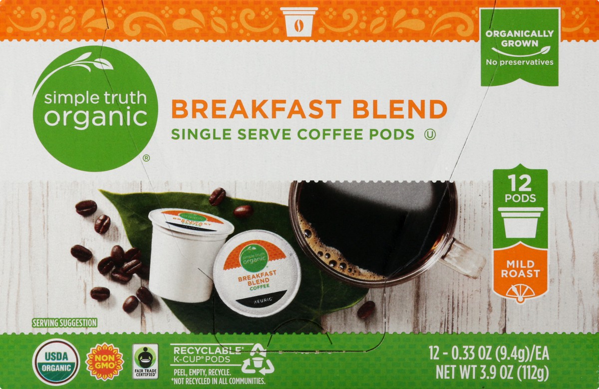 slide 4 of 9, Simple Truth Organic Coffee - 12 ct, 12 ct