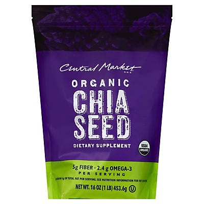 slide 1 of 1, Central Market Chia Seed, 16 oz