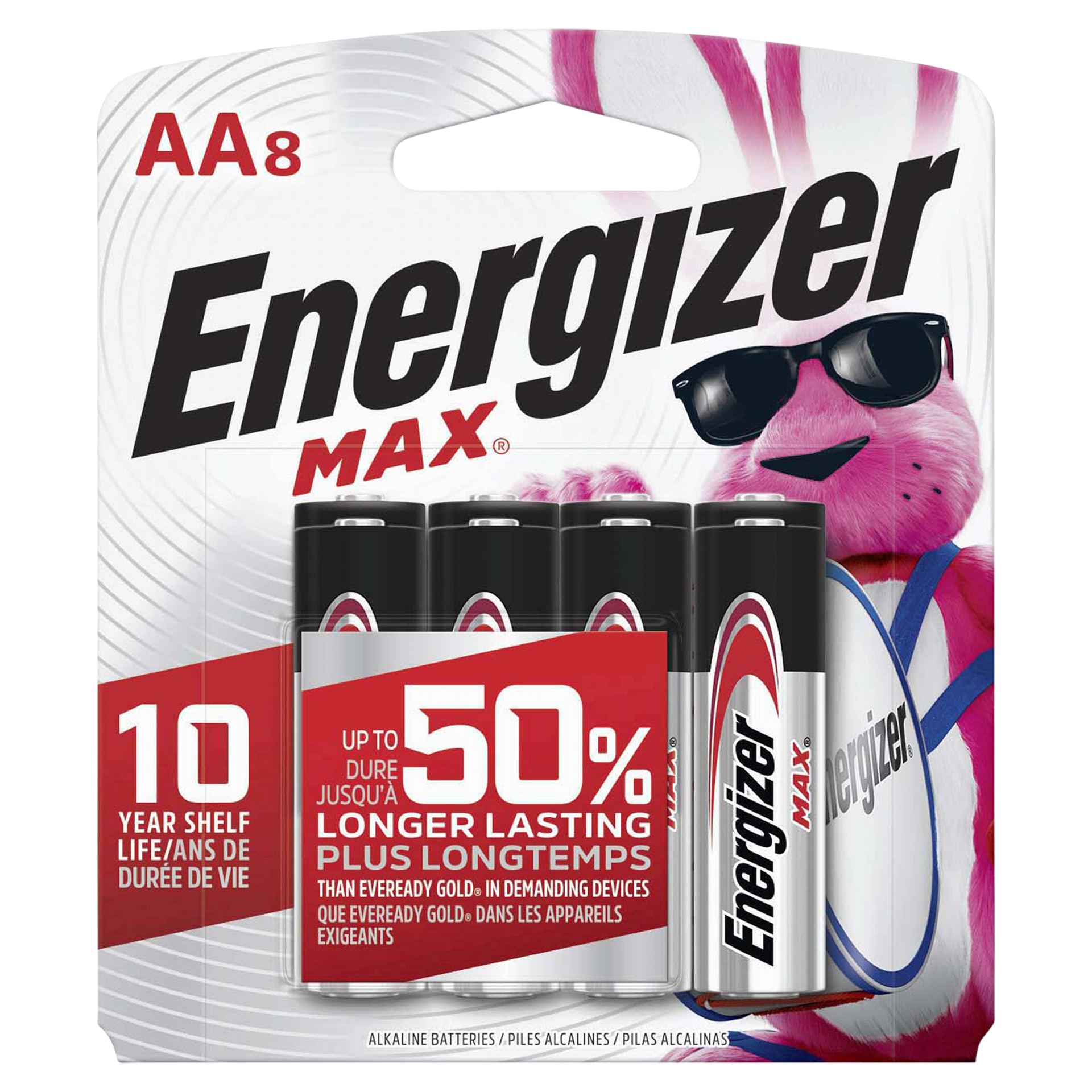 slide 1 of 1, Energizer Max AA Batteries, 8 ct