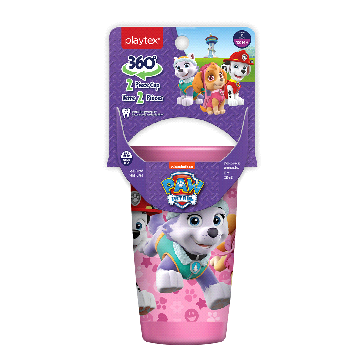 slide 1 of 1, Playtex Paw Patrol Girl's Cup, 10 oz