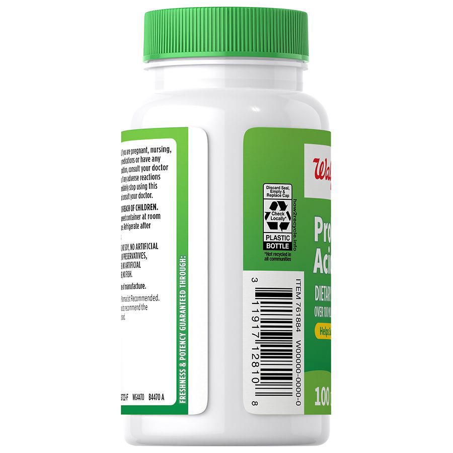 slide 4 of 4, Walgreens Probiotic Acidophilus Dietary Supplement, 100 ct