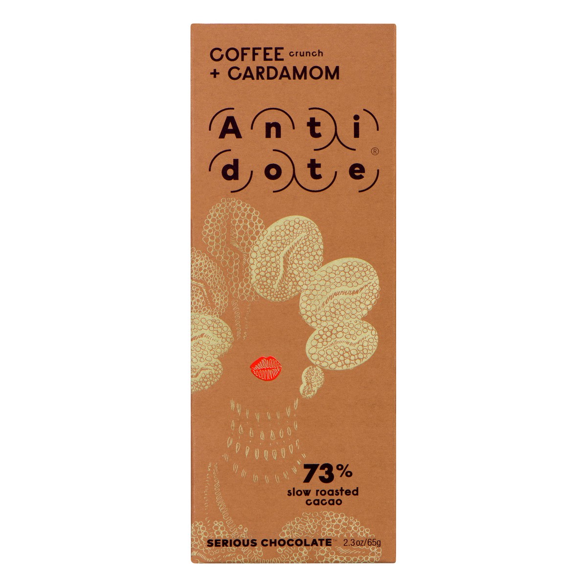 slide 2 of 9, Antidote Coffee Crunch + Cardamom Chocolate Bar - 2.3 oz, 2.3 oz