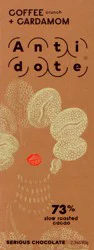 Antidote Coffee Crunch + Cardamom Chocolate Bar - 2.3 oz