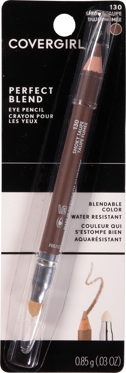 slide 1 of 4, Covergirl Perfect Blend Smoky Taupe 130 Eye Pencil 0.85 g Pack, 0.85 g